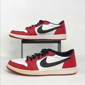 2016 Jordan 1 Low Red White Black Chicago Sneakers